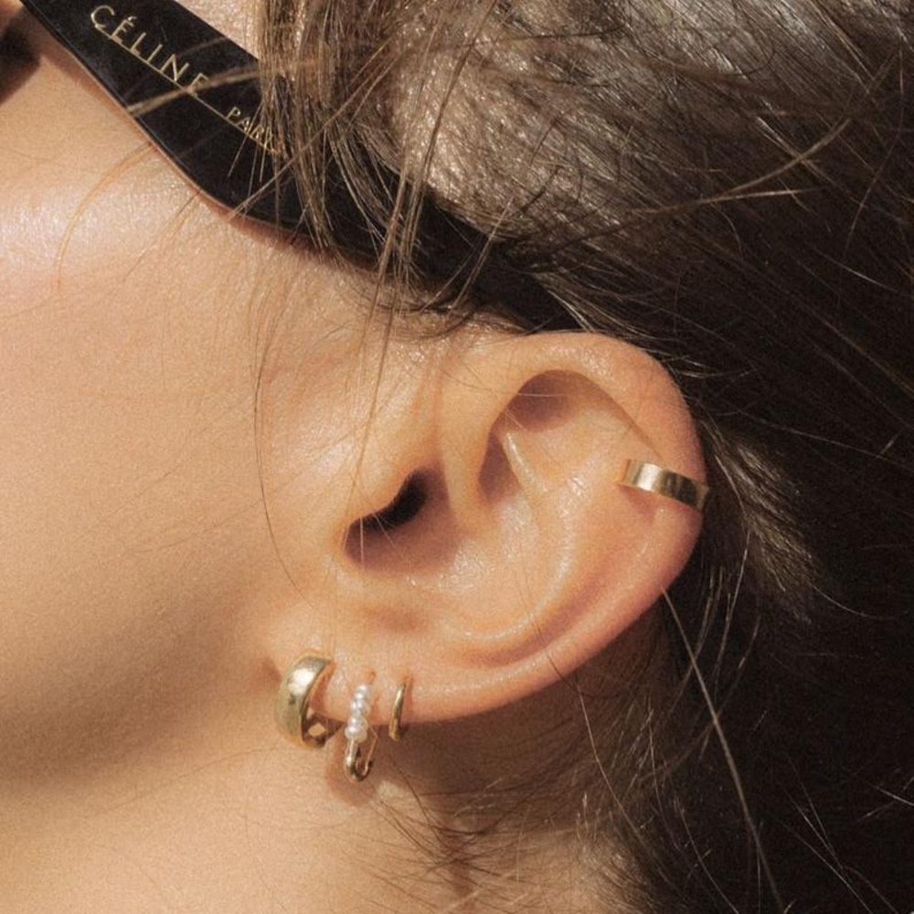 Gold Hoop Earring Set